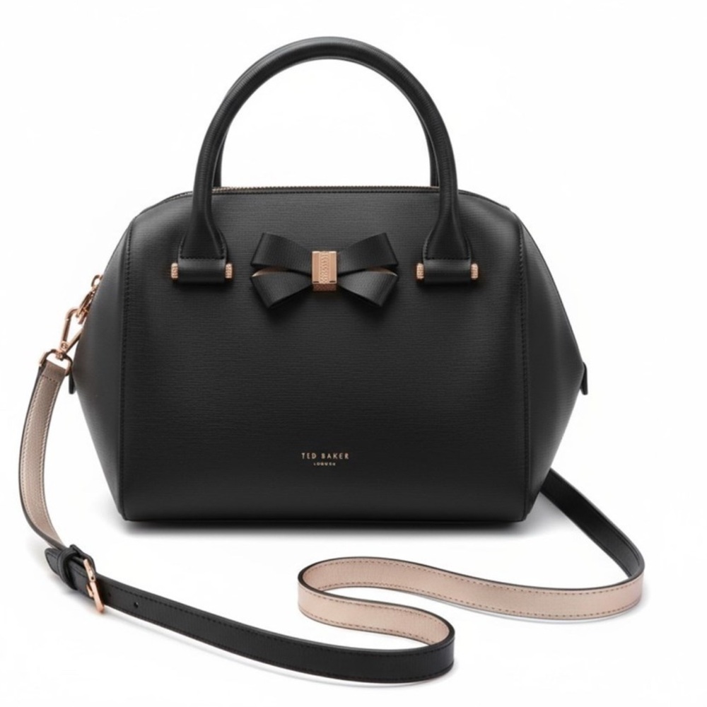 Ted Baker London Bow Detail Leather Bowler Bag [B374]